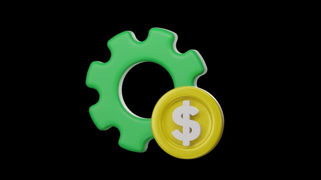 3d finance icon, Business and financial concept