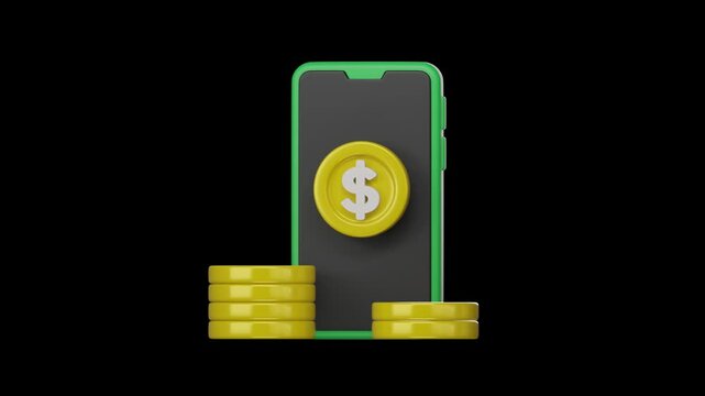 3d finance icon, Business and financial concept