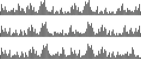 Dynamic Vertical Lines Illustrating Sound Waves & Audio Frequencies | Abstract Audio Visualizer Design