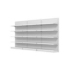 Market Shelves isolated on transparent background