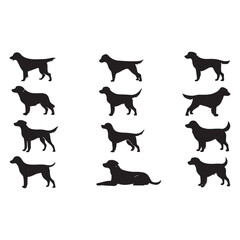 Collection of Labrador Silhouette Images