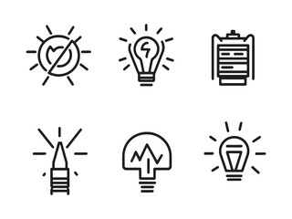 Concept of Power Consumption Illustrated in Line Art Style