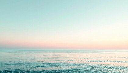 Fototapeta premium Calm ocean waves at dusk tranquil seascape serene environment peaceful viewpoint nature concept