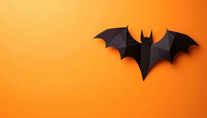 Fototapeta premium Creative halloween decoration home paper art festive environment close-up view spooky concept