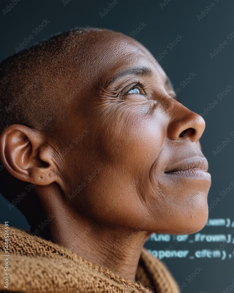 Poster Empowered Midlife Tech Transformation Resilient Professional Redefining Career Potential Through Digital Upskilling and Adaptive Learning in Post-Layoff Innovation Era