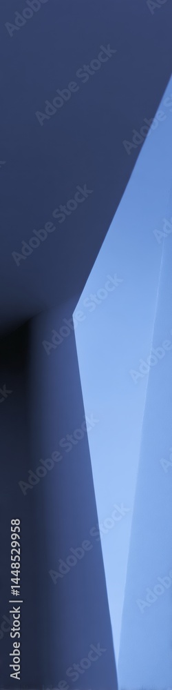 Aufkleber minimalist digital flux geometric blue-grey abstract visualization for tech innovation, ai analytics