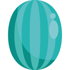 Flat Design Watermelon Slice for Summer Fruits Illustration