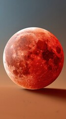 Fototapeta premium Cosmic Narratives Ultra-High Resolution Blood Moon Eclipse - Immersive Astronomical Documentation for STEM Education, Scientific Visualization and Digital Space Exploration