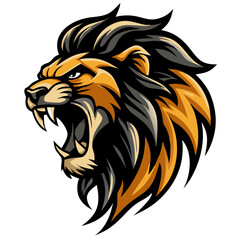 Powerful Roaring Animal Head Emblem