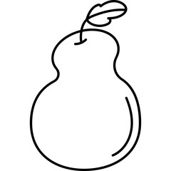 Adorable pear flat Illsutration Design
