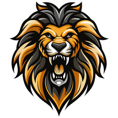 Powerful Roaring Animal Head Emblem