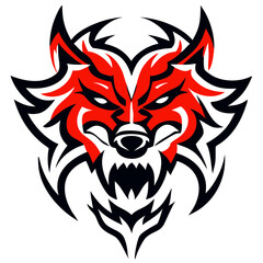 Powerful Roaring Animal Head Emblem