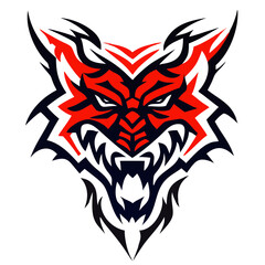 Powerful Roaring Animal Head Emblem