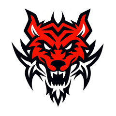 Powerful Roaring Animal Head Emblem