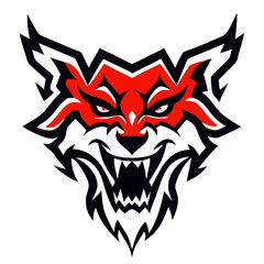 Powerful Roaring Animal Head Emblem