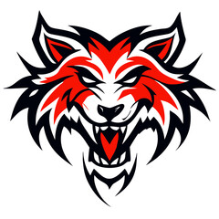 Powerful Roaring Animal Head Emblem