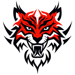 Powerful Roaring Animal Head Emblem