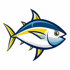 vector illustration of a Tuna fish