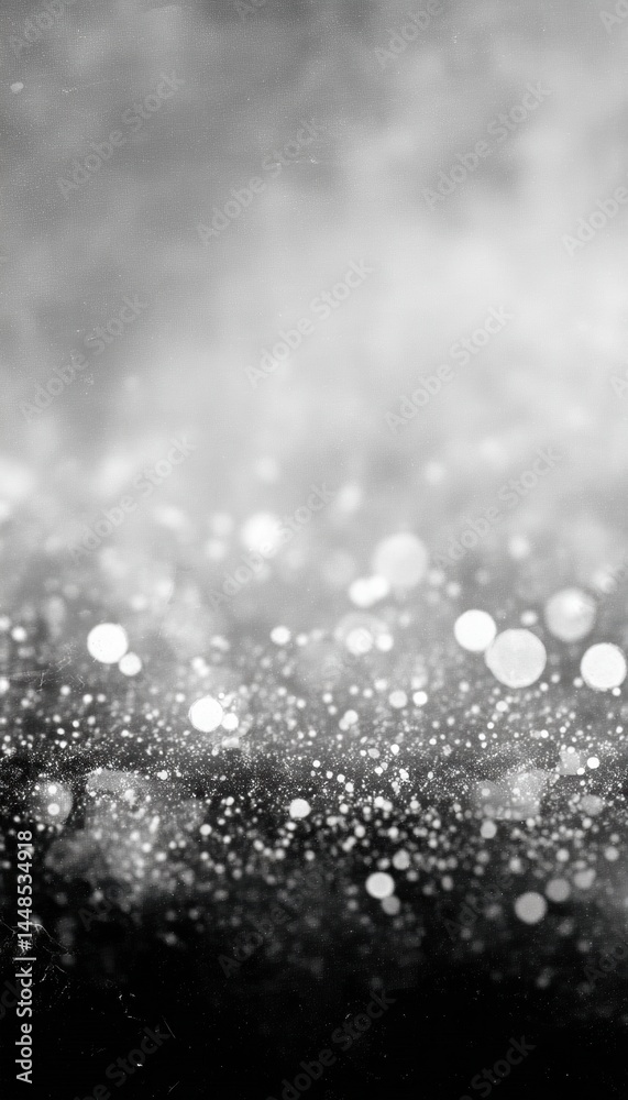 Aufkleber Digital Noir Aesthetic Abstract Monochrome Particle Dynamics Visualizing Tech Innovation, Cybernetic Texture, and Immersive Data Visualization Trends