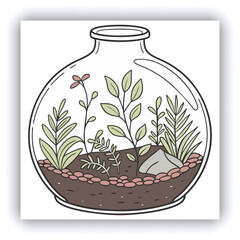 Topped off palm tree between other green palm trees.Mangroves, sand with Blue sky background on a sunny day near sunset. Looks like a stub with curved angle. shoots, stub tree, top cutoff, top off