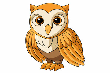 Cute Bird Vector Line Art Illustration – Clipart, Logo Icon, Black and White Bird Drawing