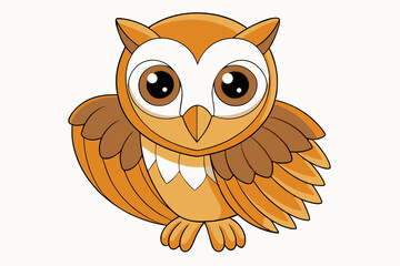 Cute Bird Vector Line Art Illustration – Clipart, Logo Icon, Black and White Bird Drawing