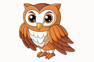 Cute Bird Vector Line Art Illustration – Clipart, Logo Icon, Black and White Bird Drawing