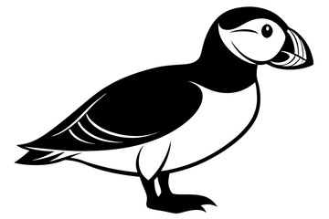 Cute Bird Vector Line Art Illustration – Clipart, Logo Icon, Black and White Bird Drawing