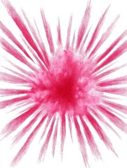 Obraz premium Pink Burst Abstract Art - Vibrant pink explosion, radiating energy, abstract art, dynamic, artistic, colorful, design element, high resolution