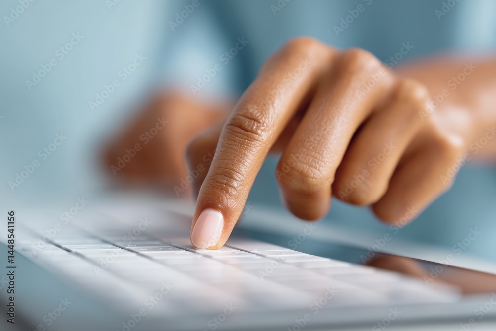 Aufkleber Digital Discovery Minimalist User Experience with Intuitive Search Interface - Gen Z Productivity Tech Exploring Seamless Information Navigation