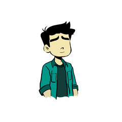 man wearing shirt for profile icon