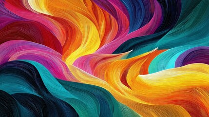 Vibrant Swirling Colors Abstract Art - Abstract artwork featuring swirling vibrant colors, creating a dynamic and energetic visual experience. Perfect for modern and contemporary design projects