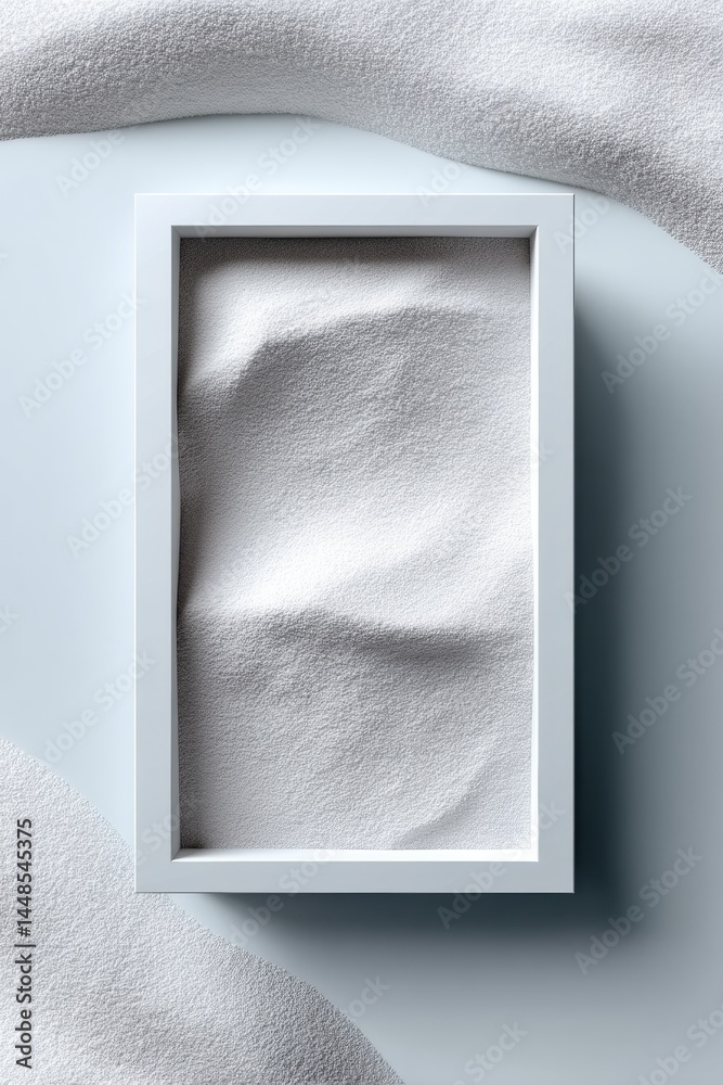 Fototapete minimalist textural frame soft white sculptural surface design exploring tactile aesthetics in conte