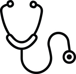 stethoscope on a white background