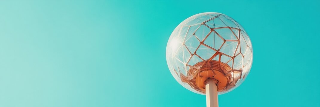 Next-Gen Defense Intelligence High-Performance Radar Sphere with Precision Grid Antenna - Maritime Surveillance Technology for Strategic Global Security