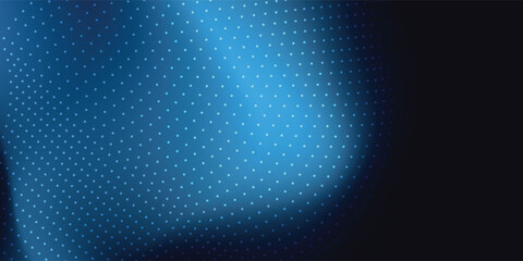 Abstract digital waving 3d particle technology background design. Futuristic moving dots particles, hi-tech and big data visualization for brochures, flyers, magazine, business card, banner. Vector.