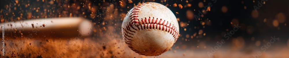 Poster dynamic performance impact high-velocity baseball moment capturing athletic precision in 4k ultra-mo