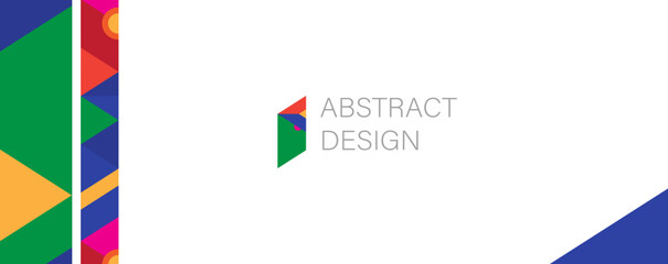 Abstract background with geometric pattern. Template banner. Web design