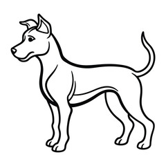 vector illustration of a dog