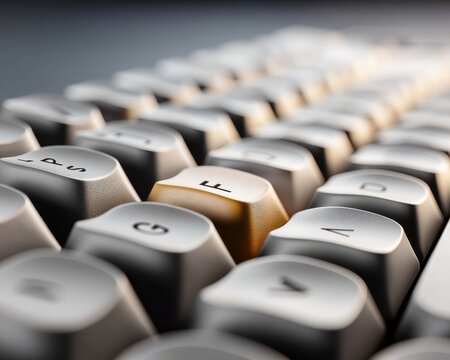 Digital Grammar Renaissance Sleek International English Language Day Keyboard Innovation for Global Communication Learning