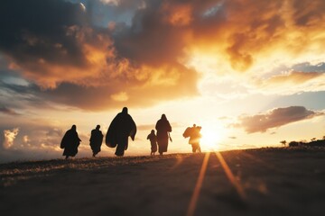 Holy Saturday Spiritual Journey Ethereal Sunset Pilgrimage Illuminating Faith-Based Resilience for Transformative Easter Wellness Experiences