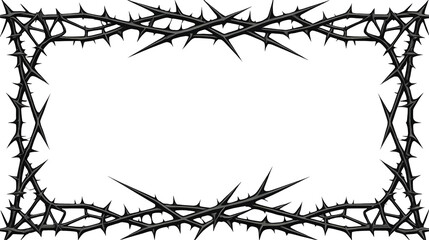 Frame of thorns, graphic element