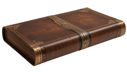 Obraz premium ia generated. old leather book