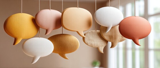 Global Communication Harmony Multilingual Speech Bubbles for International English Language Day - Soft Pastel Trends in Cross-Cultural Learning and Digital Connection