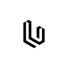 Fototapeta premium letter U logo