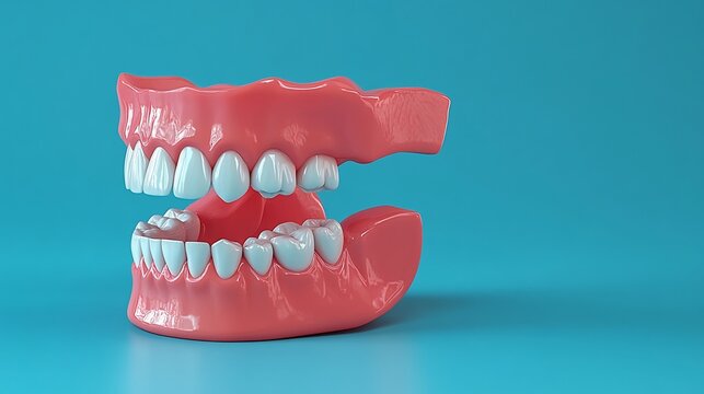 3D model of a realistic human dental arch.