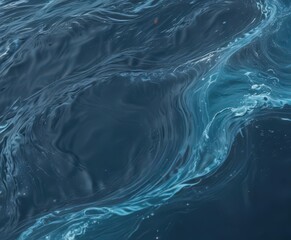 Abstract blue water background with flowing ripples and swirls  Liquid texture with dynamic movement , art, sea