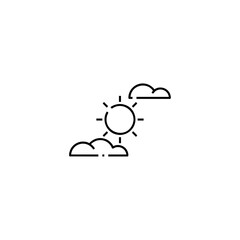 Clear sky icon flat vector design
