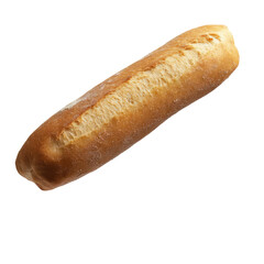 Ciabatta Roll Descending Mid Air Back  isolated on a transparent background