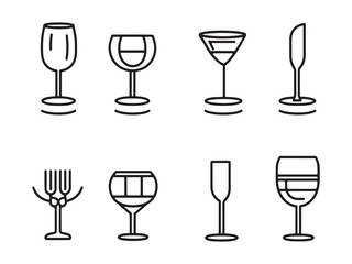 Elegant and Minimalistic Table Setting Line Art Design